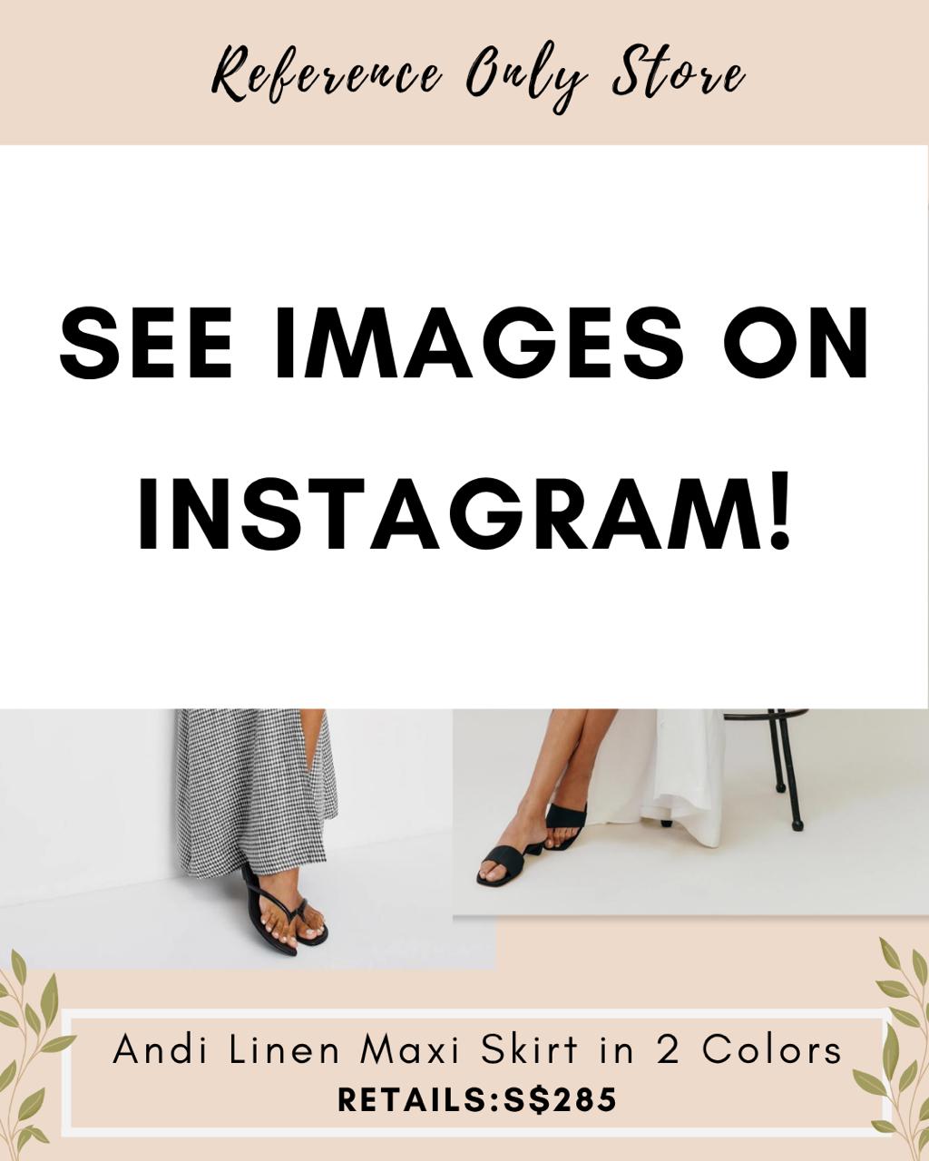Ref Andi Linen Maxi skirt in 2 colors