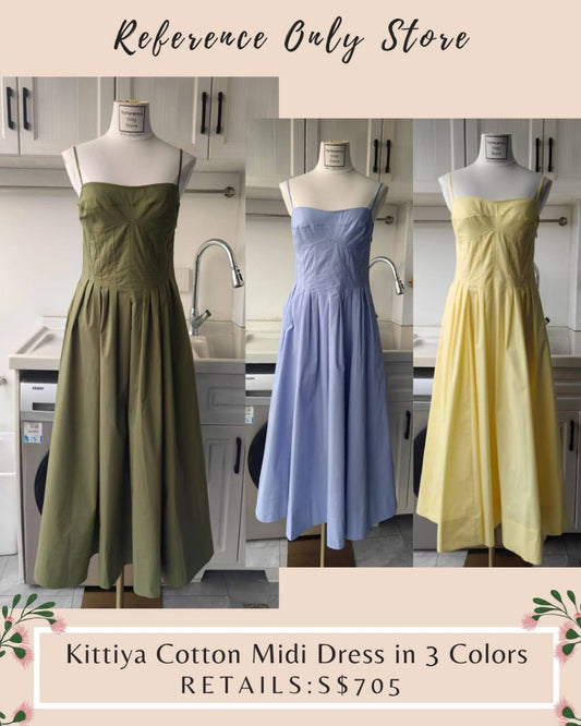 JS Kittiya Cotton Midi Dress in 3 colors