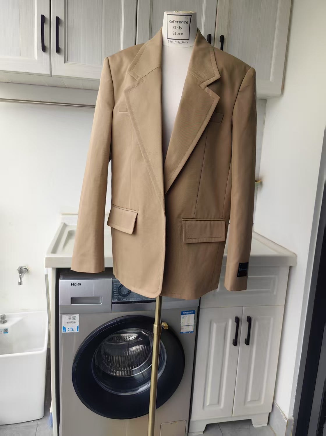 AW Pre styled layered cotton blend blazer