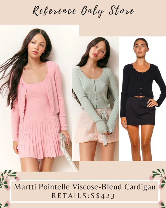 LSF Martti Pointelle cardigan top