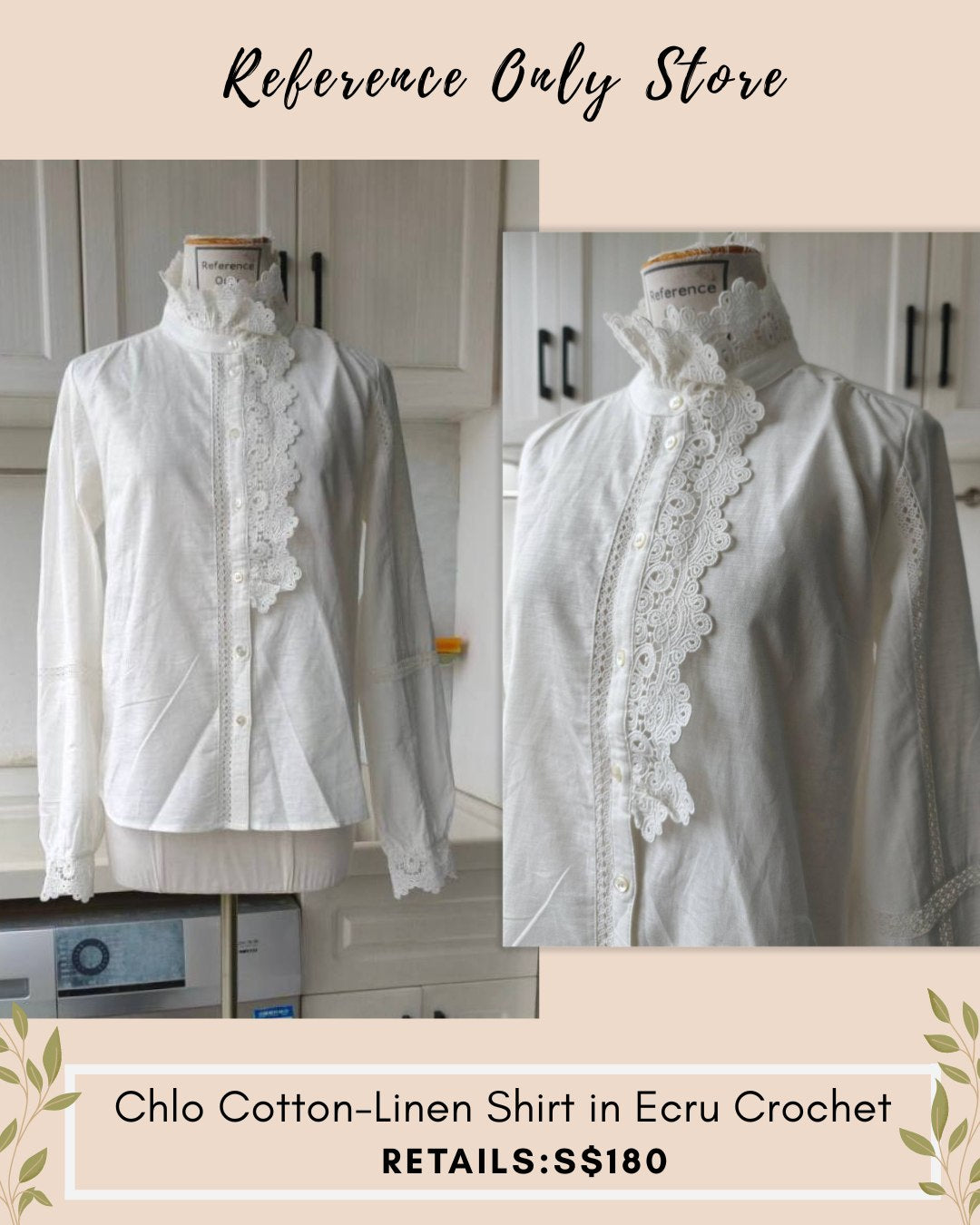 SZ Chlo cotton linen shirt in ecru