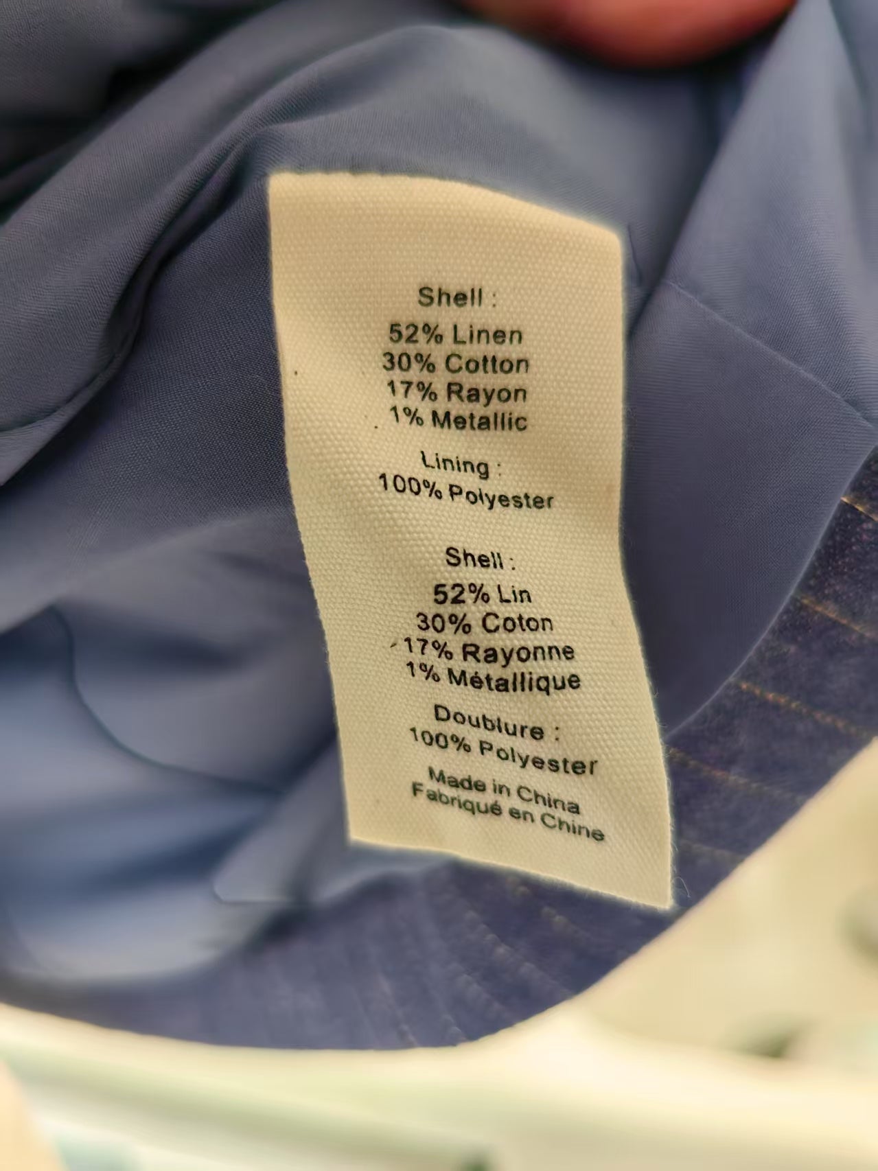 LG Kenzie Pinstriped linen cotton blazer