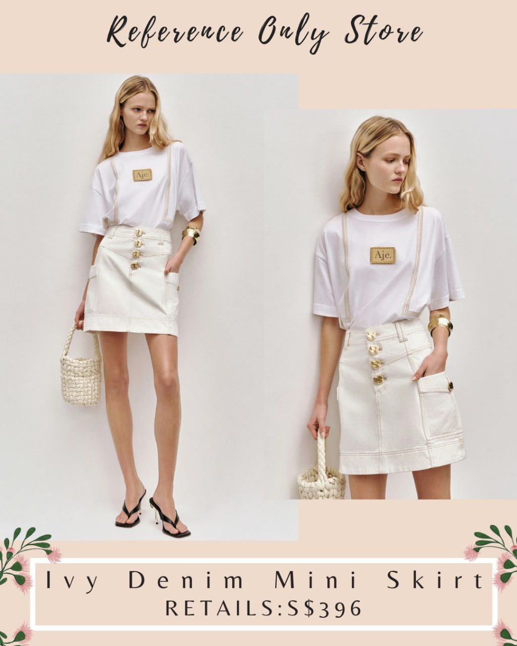 AJ Ivy Denim mini skirt