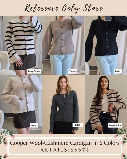 Back in stock! JK Cooper wool cashmere blend cardigan