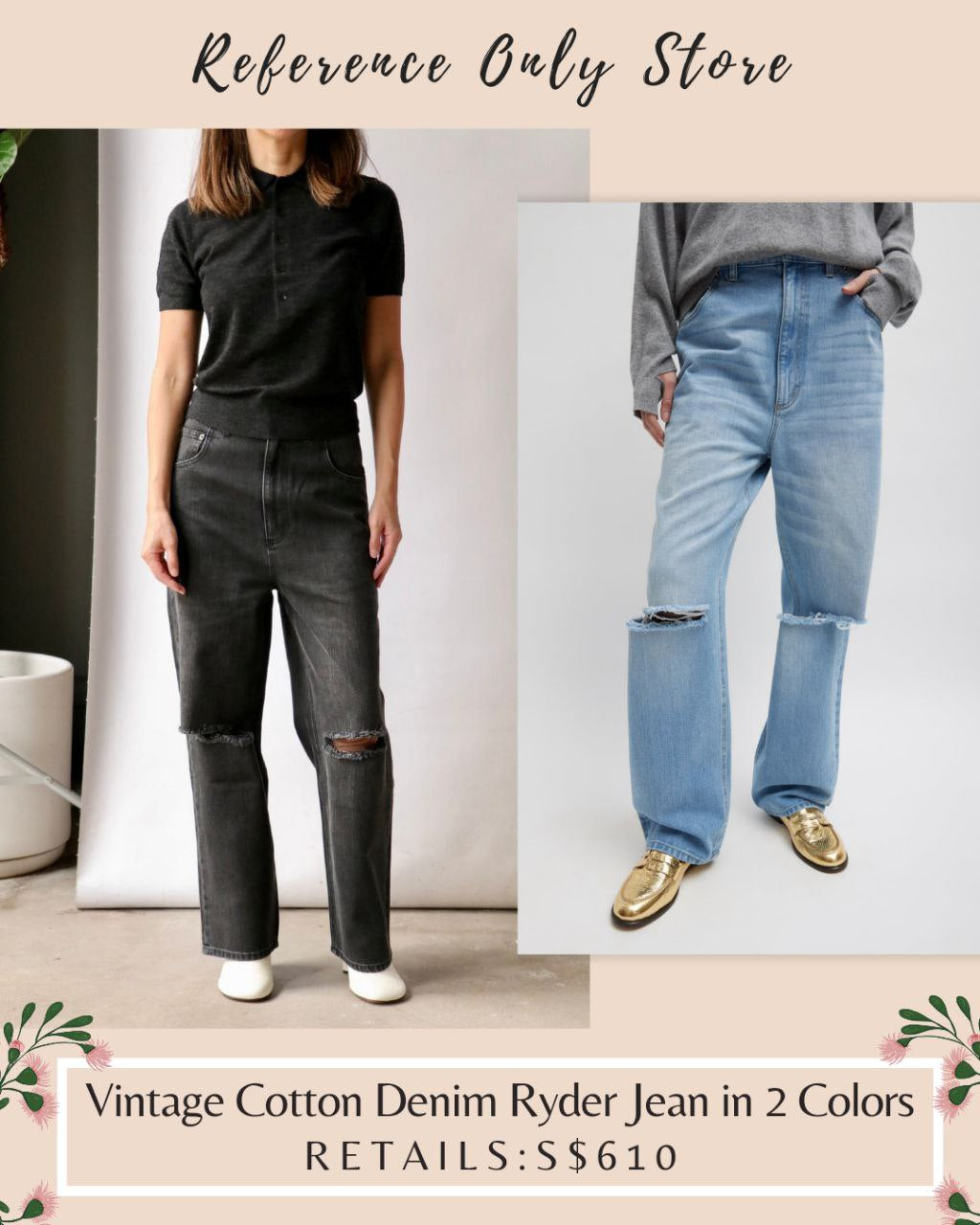 TB Vintage Cotton Denim Ryder Jean