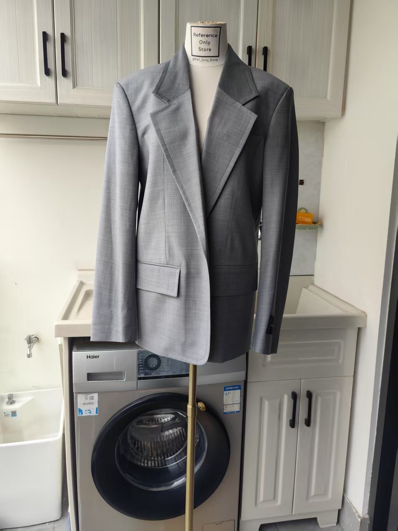 AW Pre styled layered cotton blend blazer