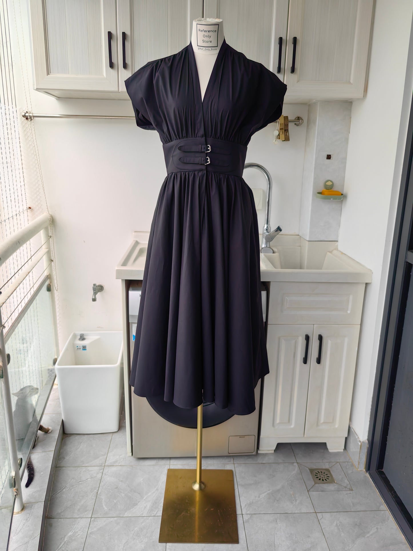 ALX Jaden cotton - viscose midi dress