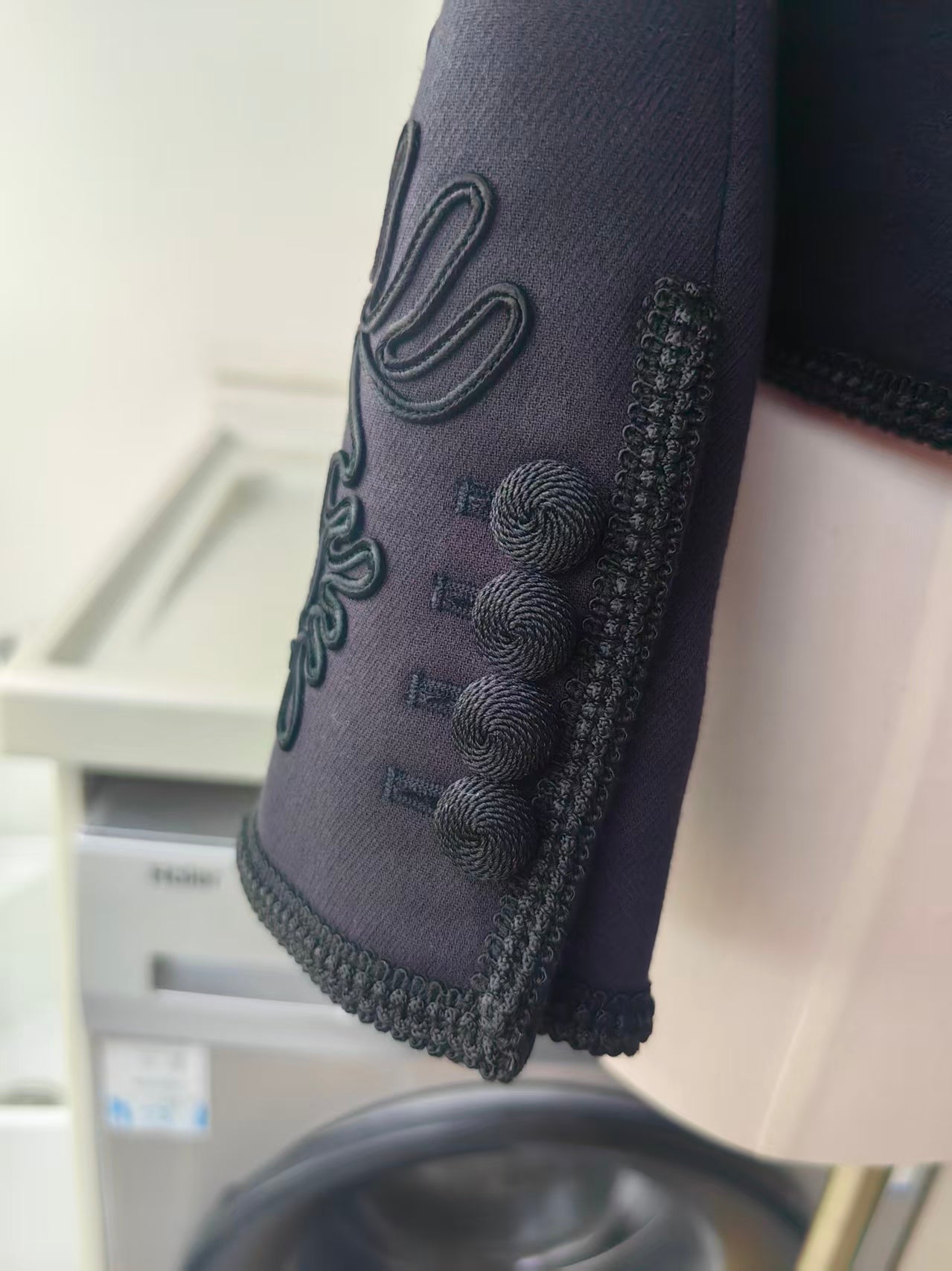 VB latrell viscose wool embroidered jacket