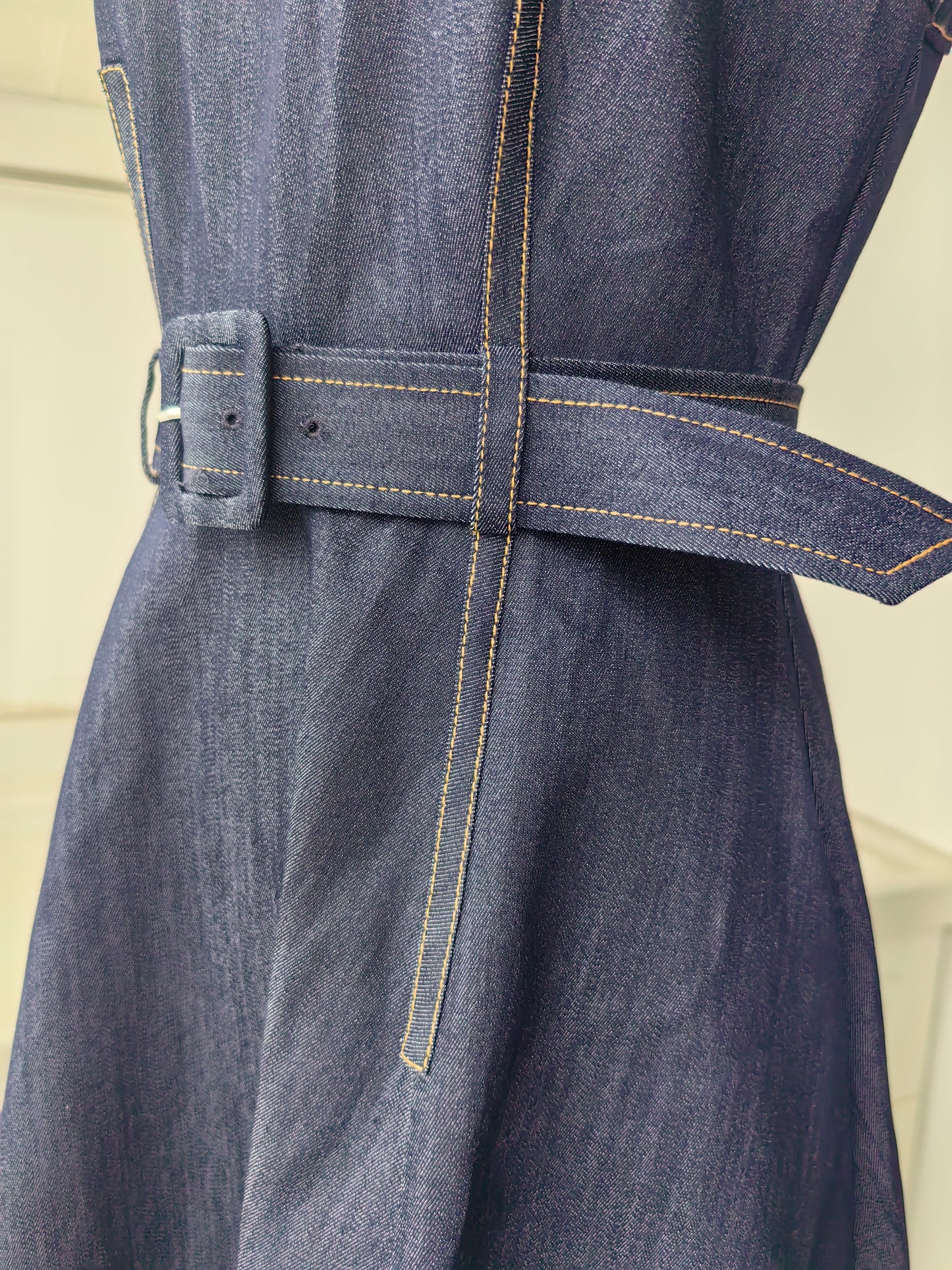 New colors! CAS Zelda denim cotton blend midi dress