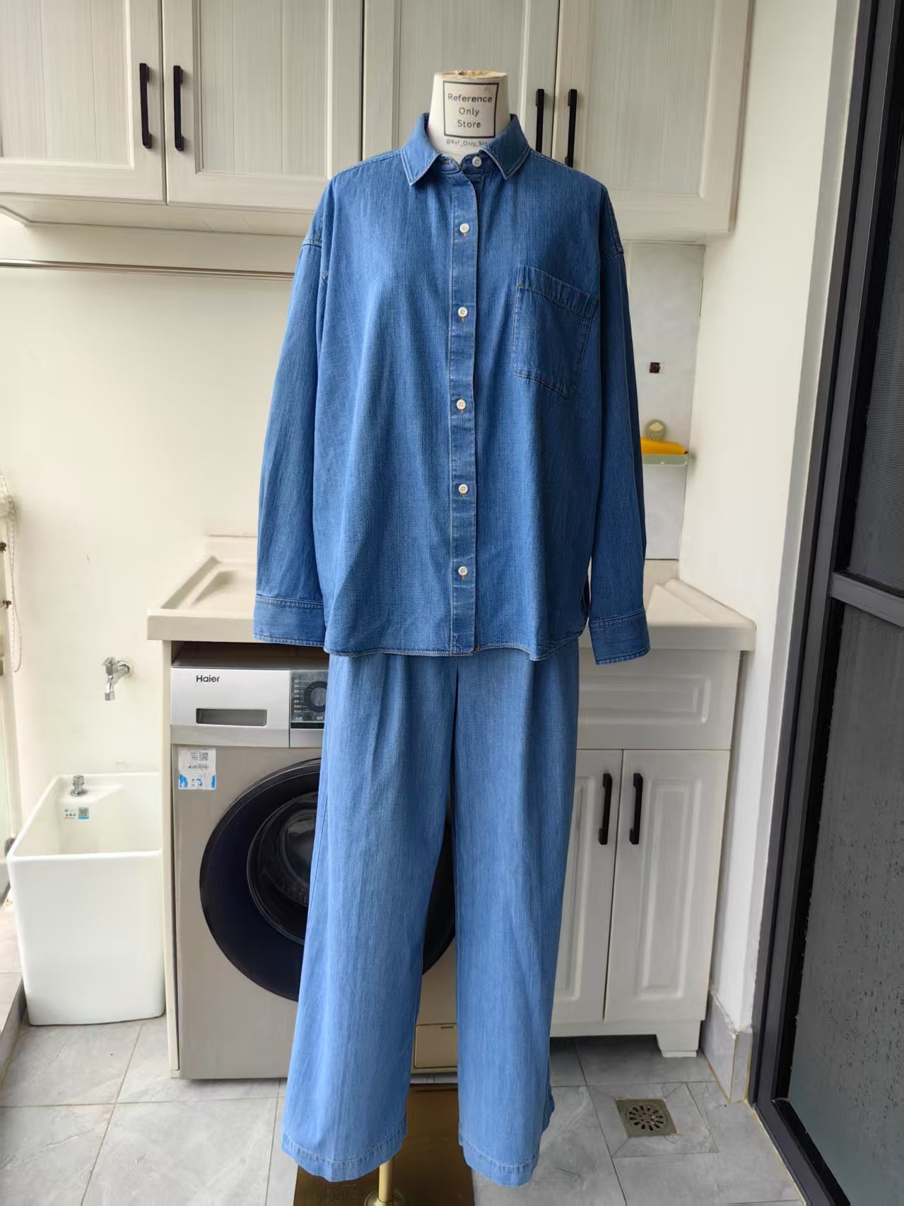 Jk Newport denim cotton trouser and shirt