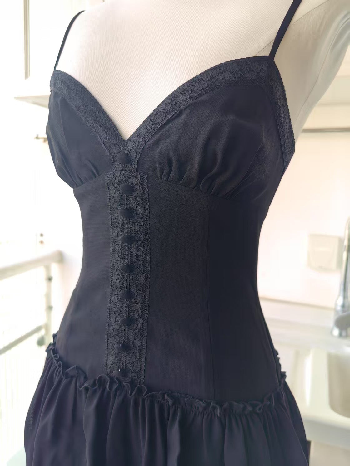 Ref Black Citrus Sleeveless Ballet Viscose Blend mini dress