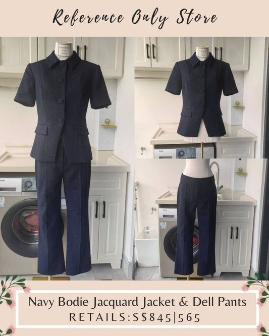 vb Navy bodie jacquard jacket & dell pants