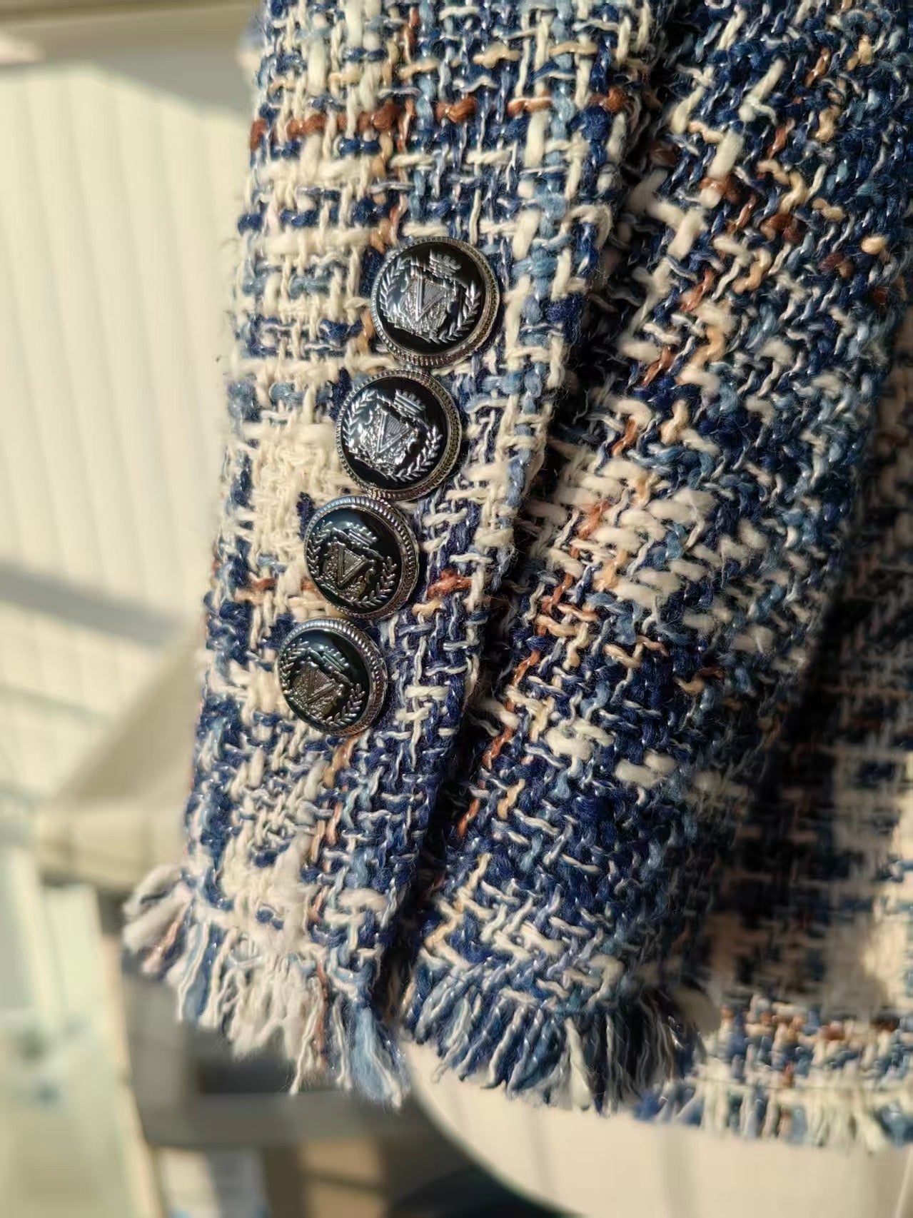 VB Tweed Dickey jacket in blue