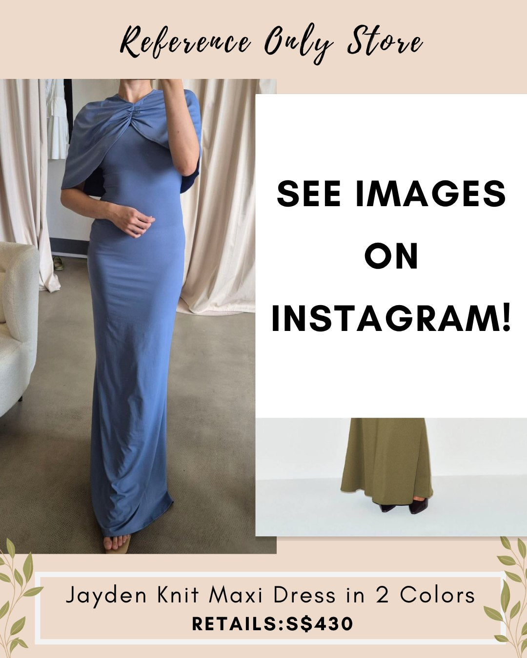 Ref Jayden Knit Maxi dress in 2 colors