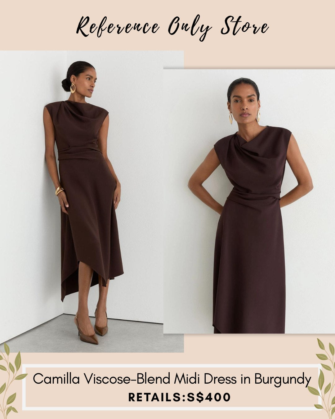 RS Camilla viscose blend midi dress