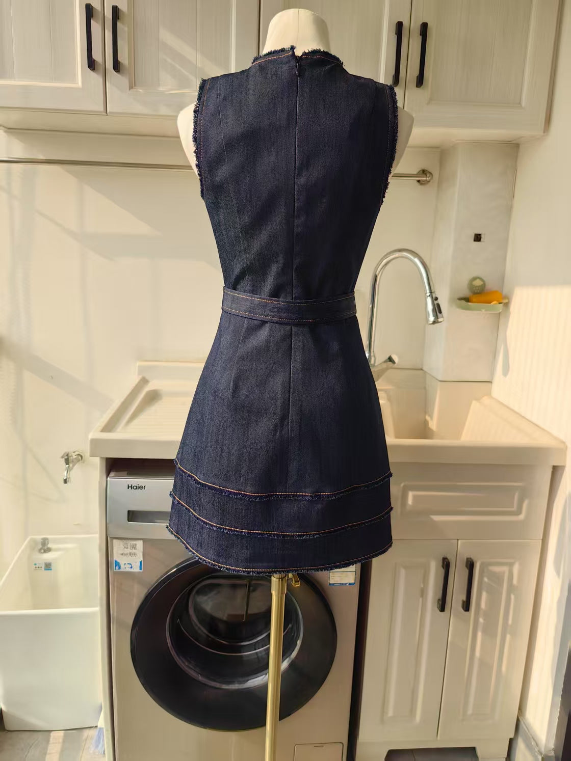 CAS Mindie Sleeveless mini denim dress