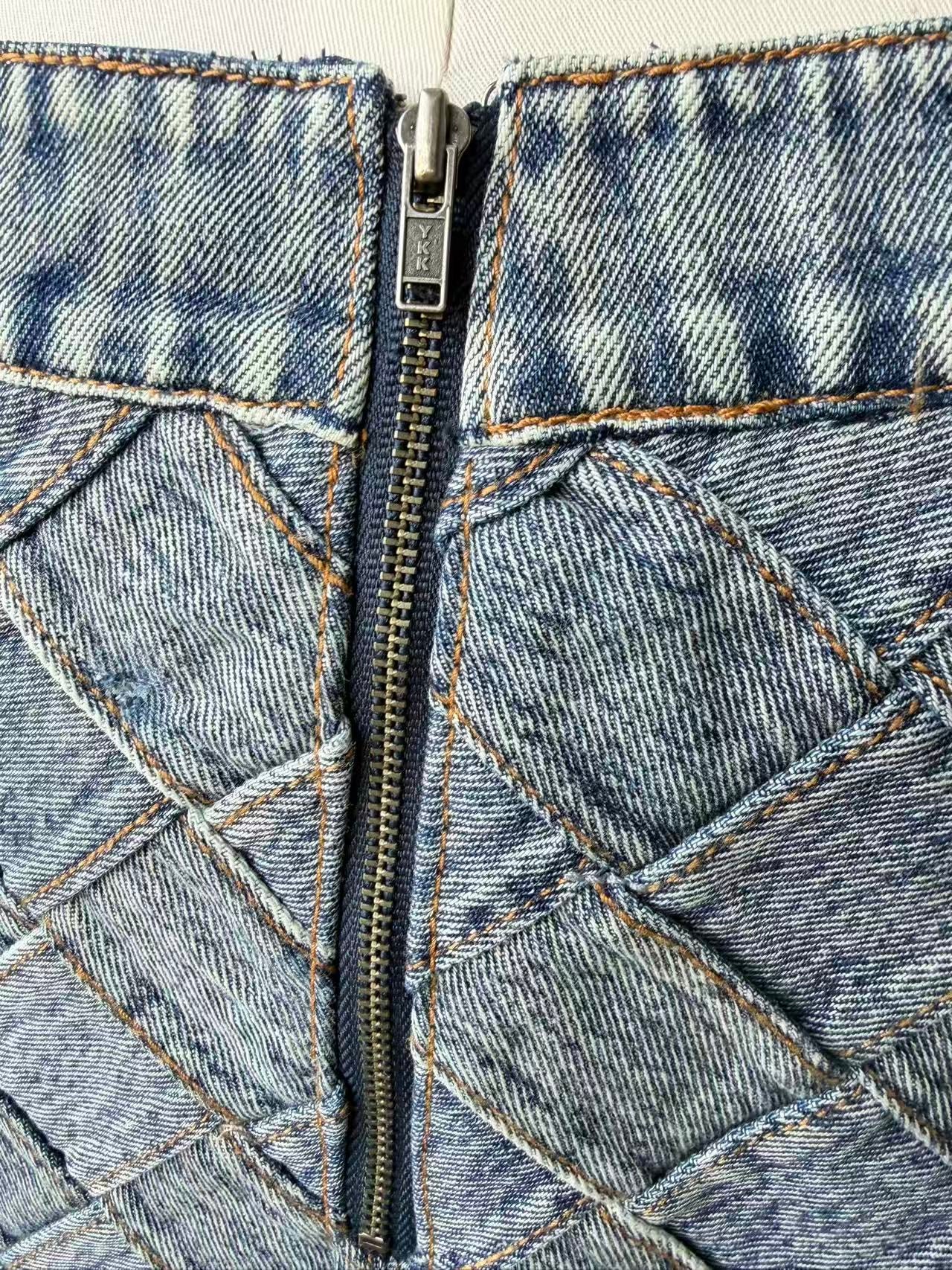 AO Rubi denim cotton mini dress