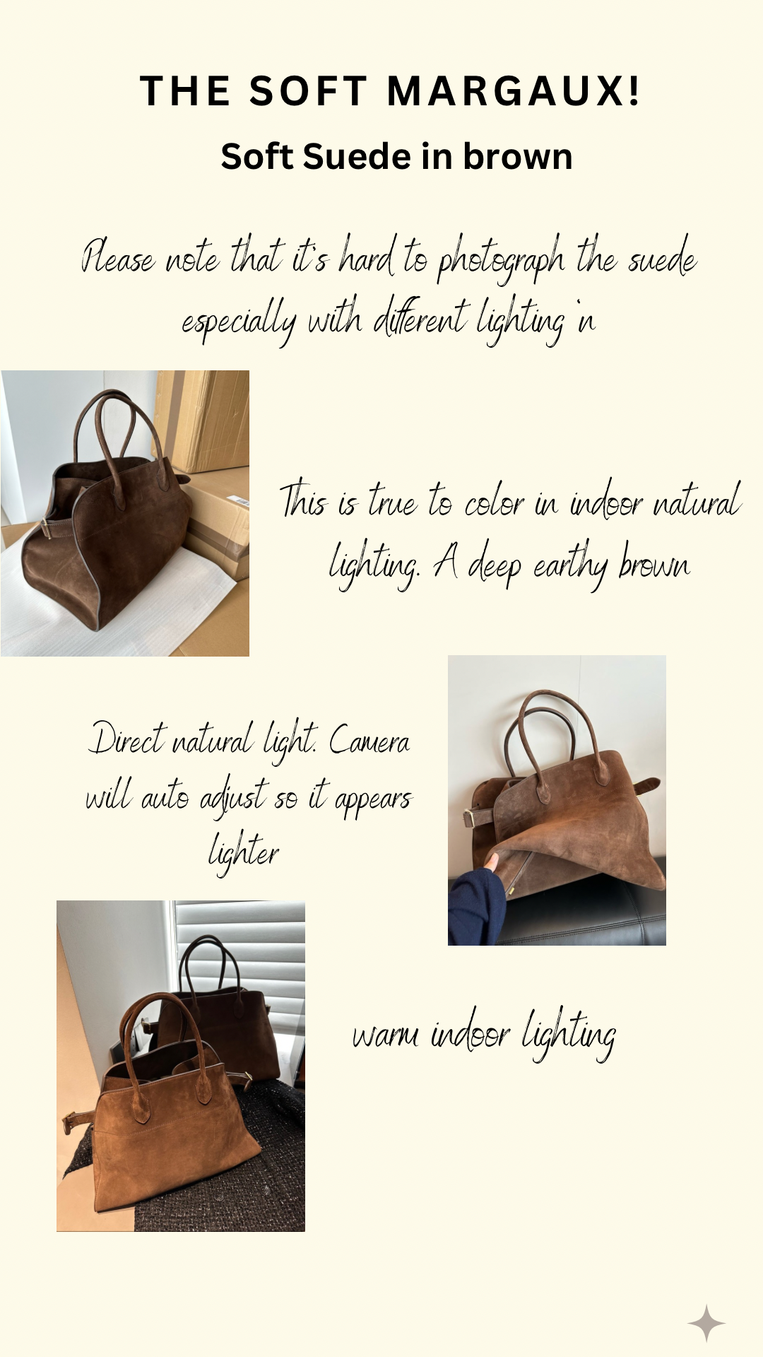 TR Brown Suede Margaux Bag