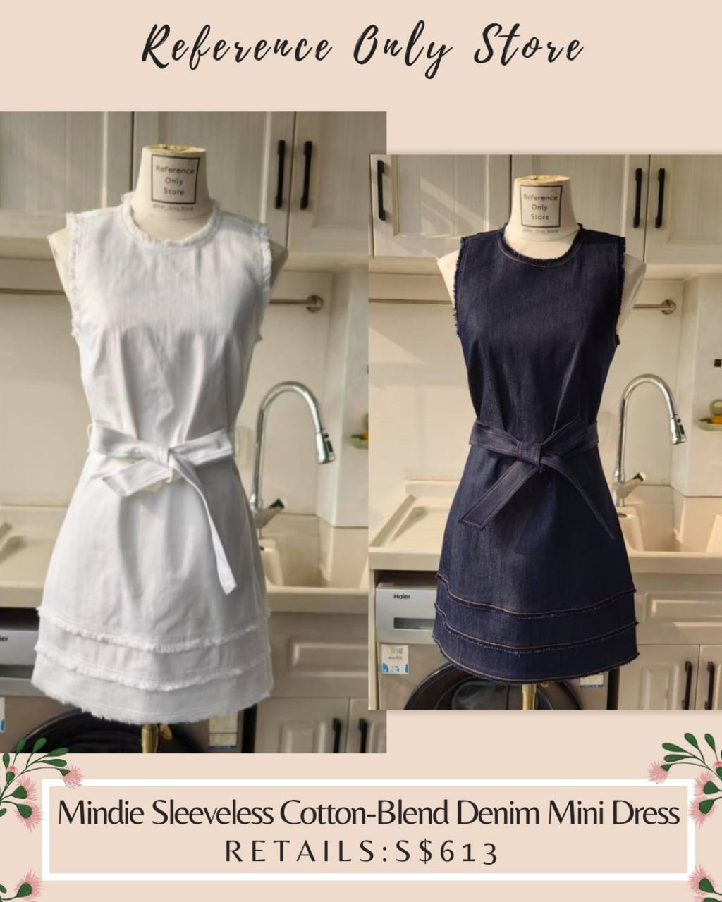 CAS Mindie Sleeveless mini denim dress