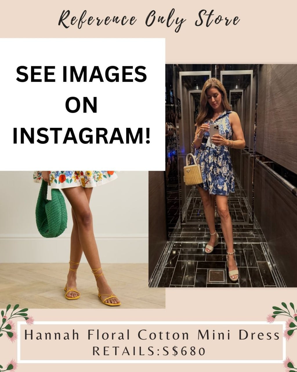 Cc Hannah floral cotton mini dress