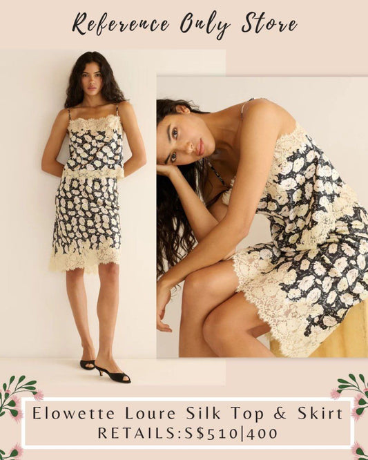 DN Elowette Loure Silk Top and Skirt