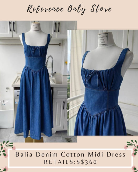 Ref Balia Denim Midi Dress