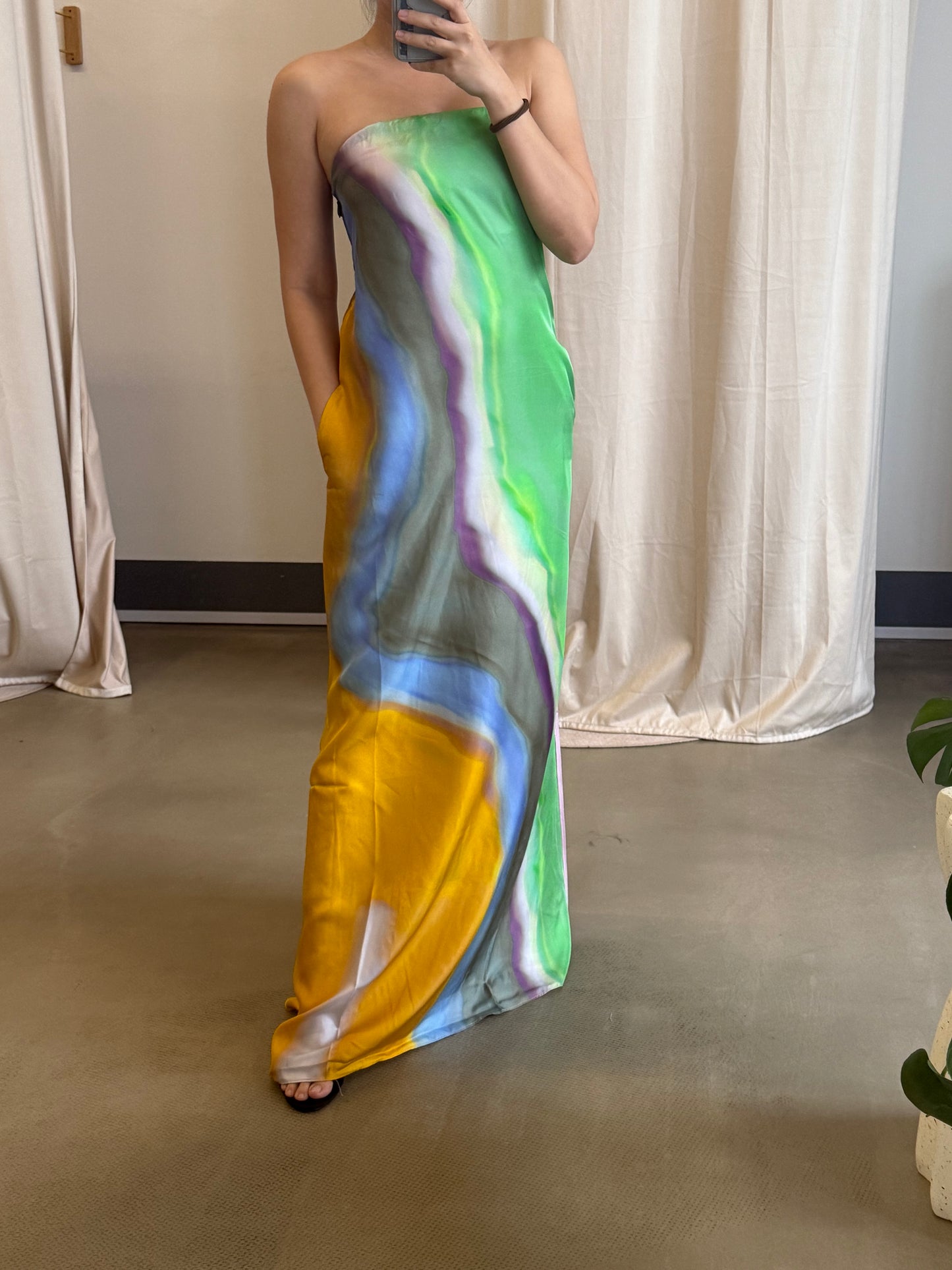 CE Aura silk Maxi dress