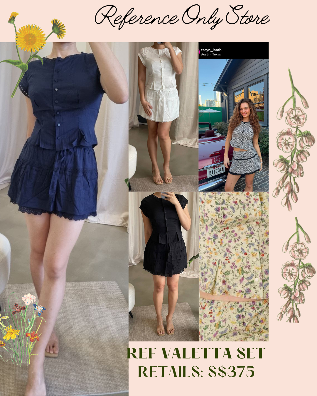 New colors! Ref Valetta Set in cotton