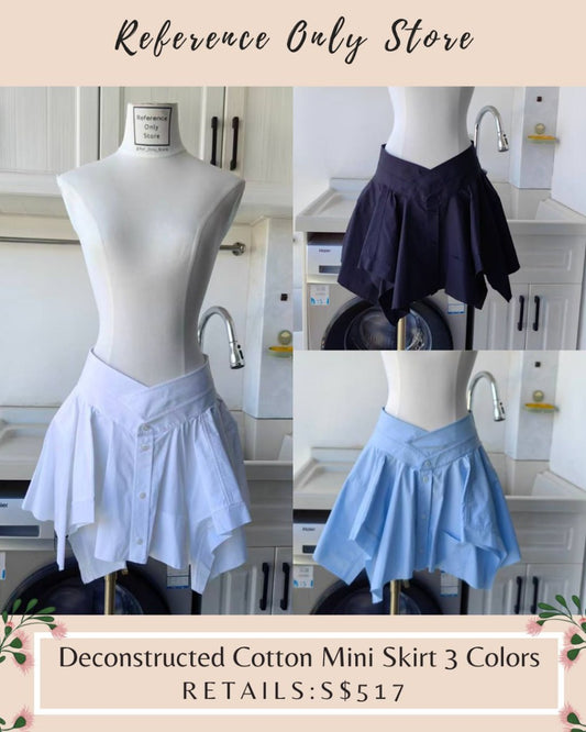 AW deconstructed mini skirt