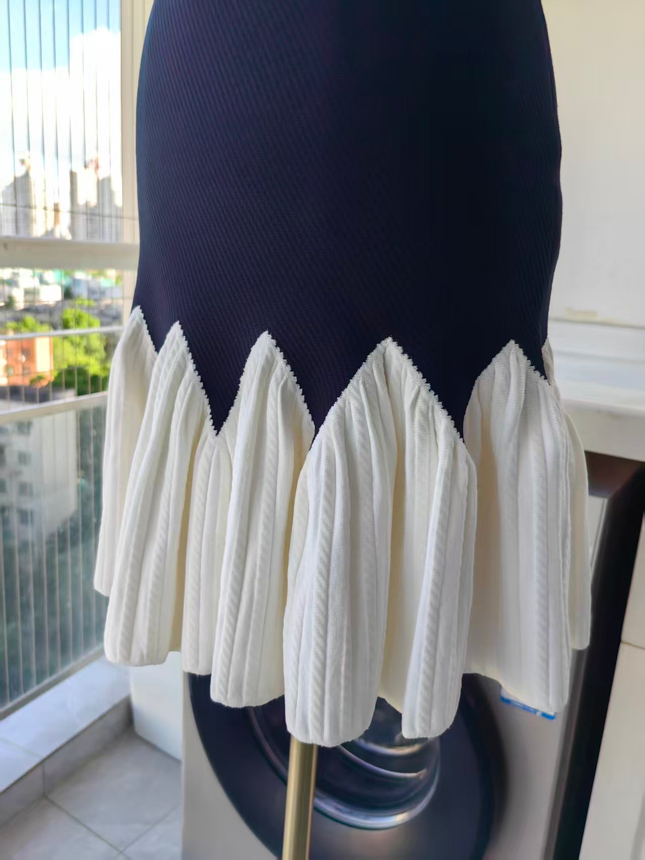 SD Two tone knit mini dress