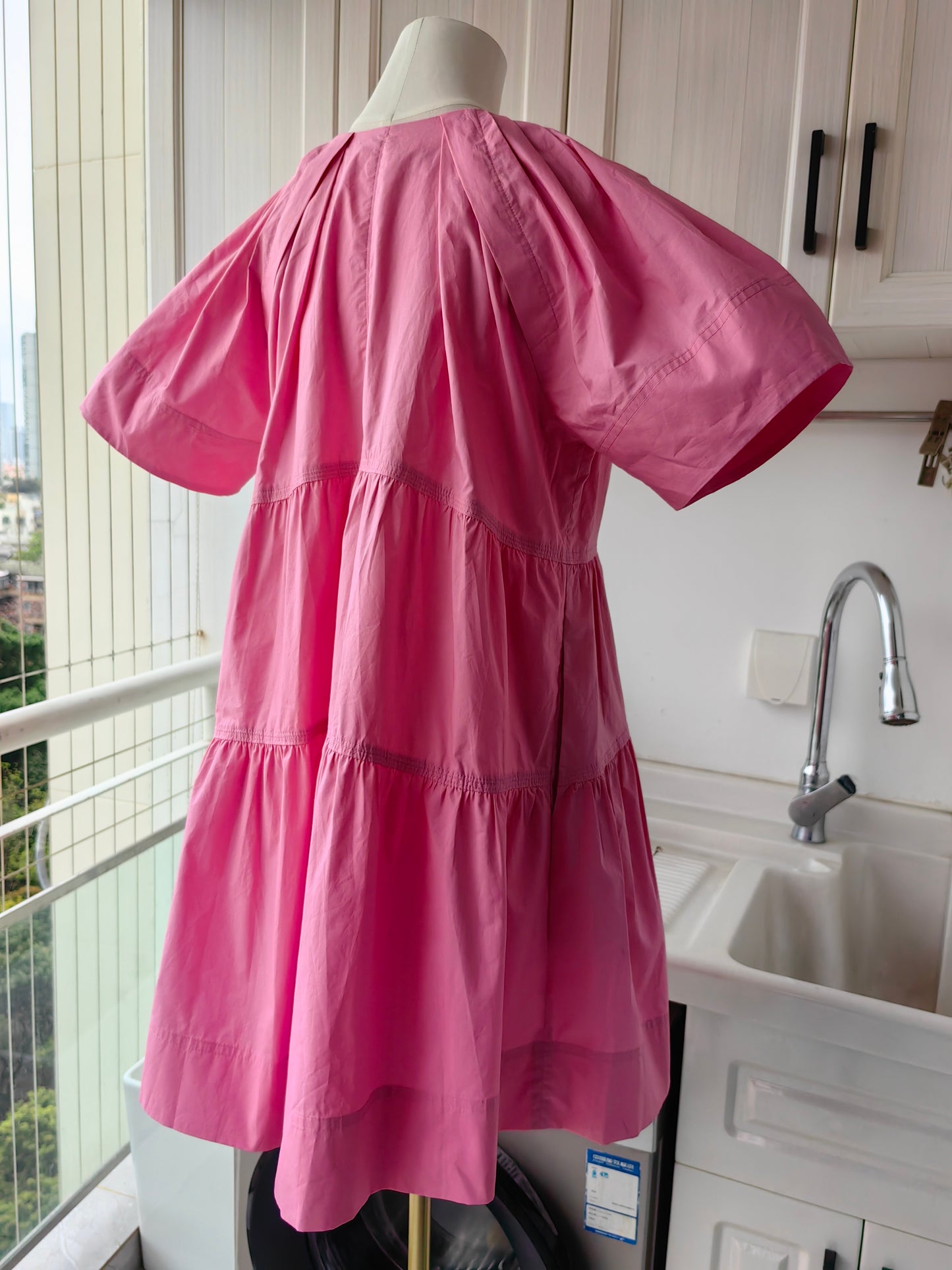 Alc camila cotton tiered mini dress