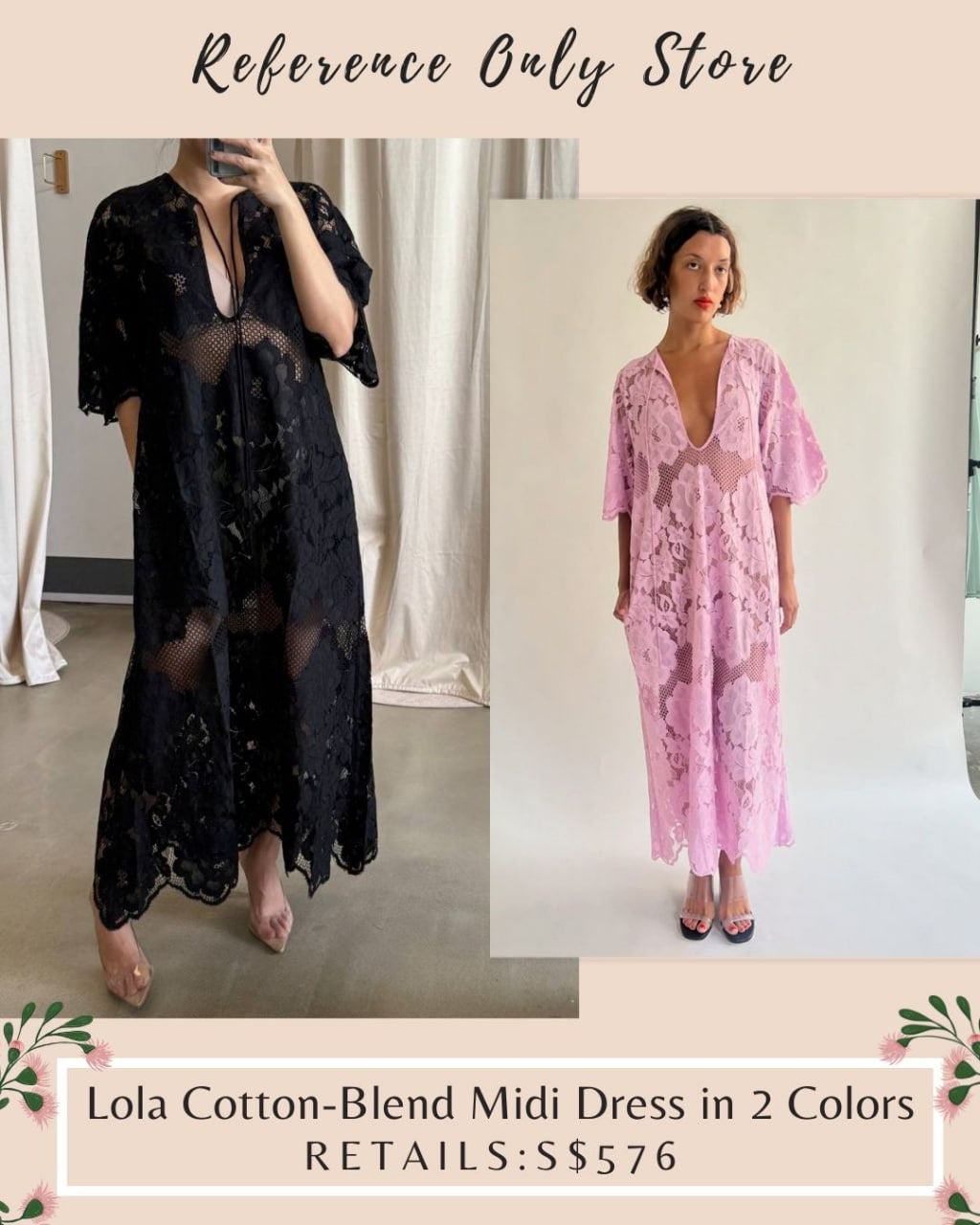 ML Lola cotton lace midi dress