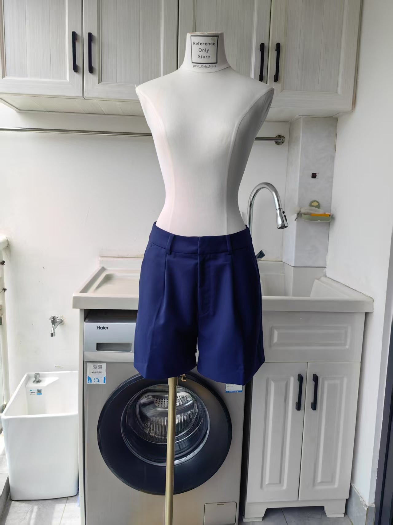 ALC Georgie suiting viscose cotton blend vest pant shorts