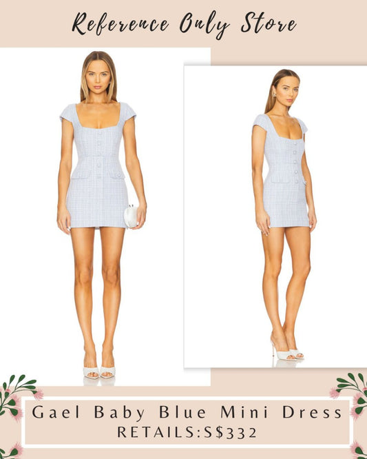 MJR Gael baby blue mini dress