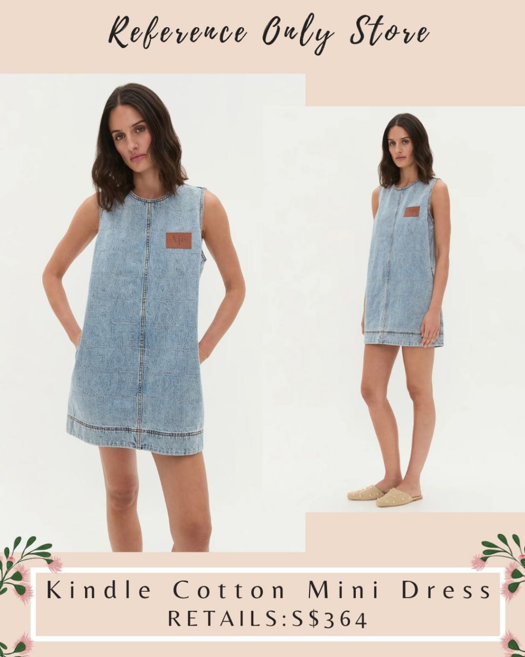 AJ Kindle denim mini dress