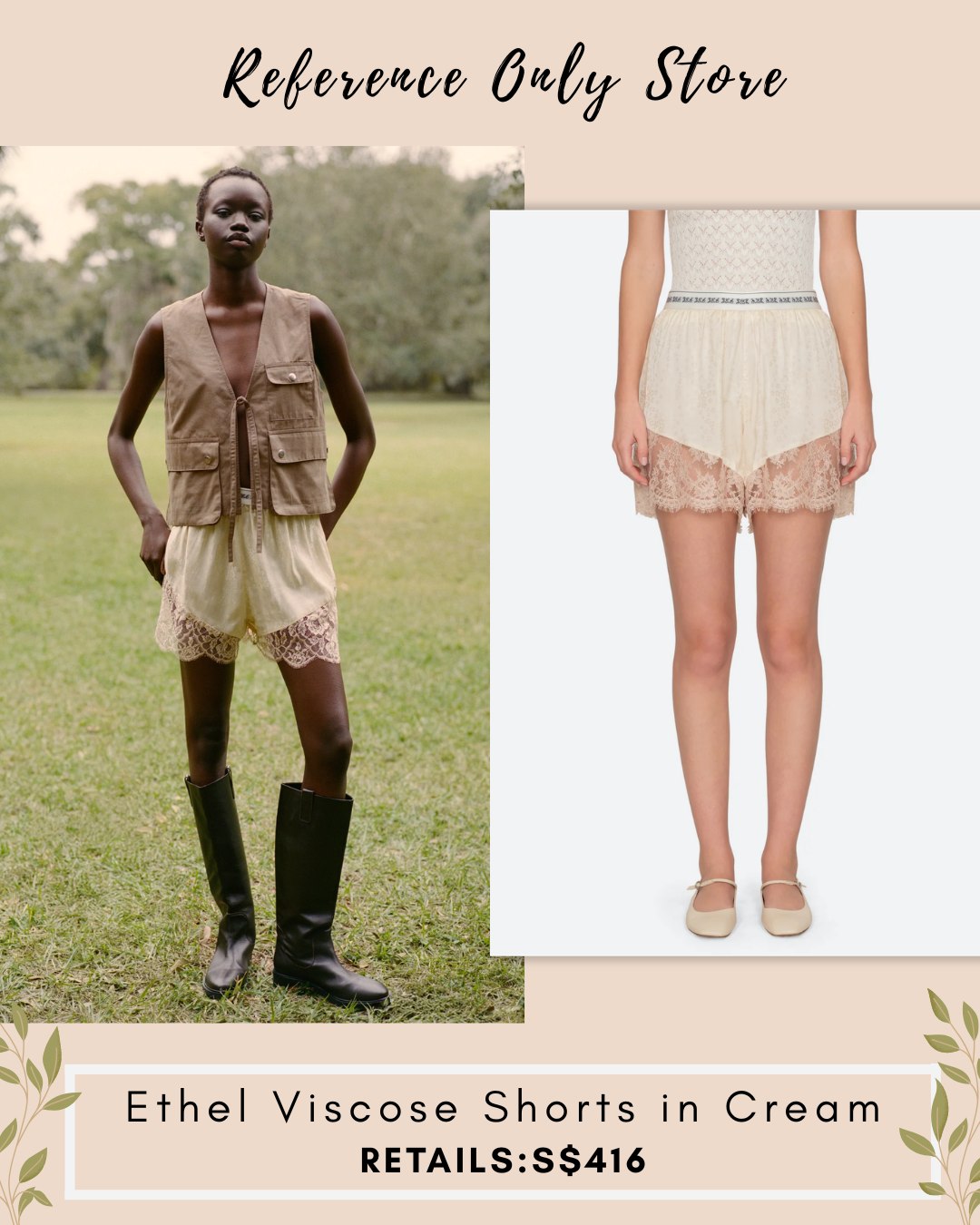 SE Ethel viscose shorts