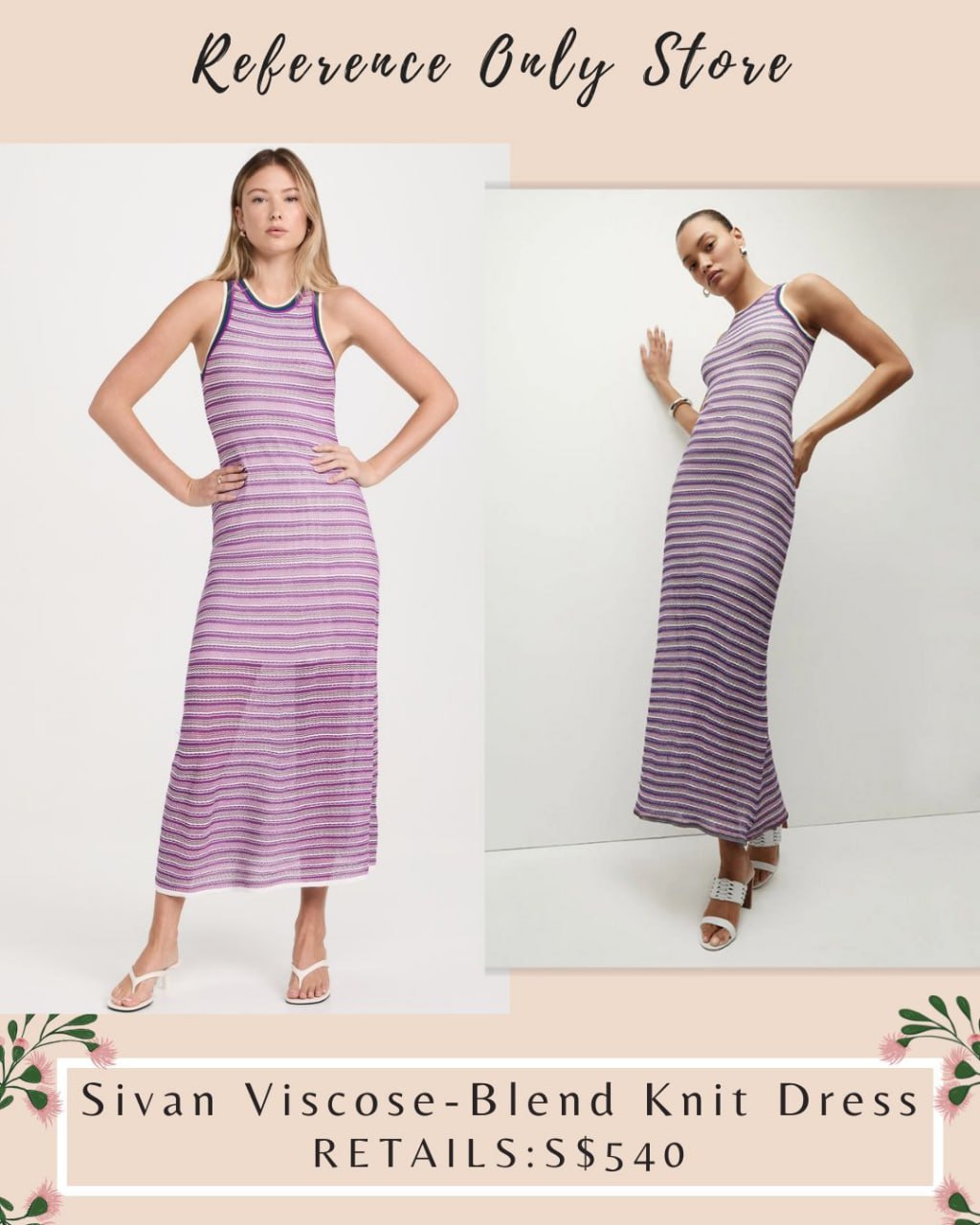 VB Sivan viscose blend midi dress
