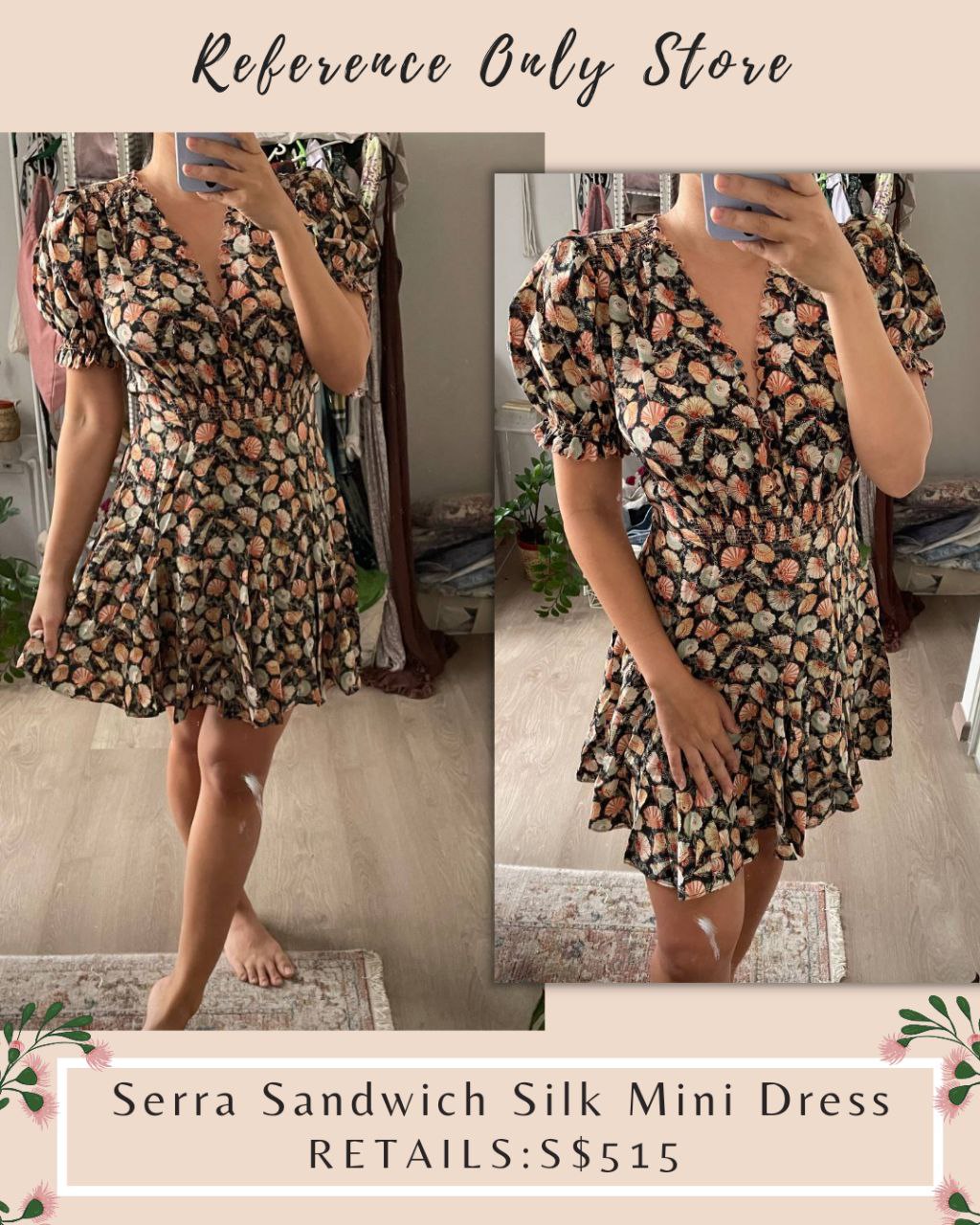 DN Serra sandwich Silk mini dress