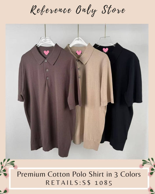 READYSTOCK! ZN Men's Premium cotton polo shirt