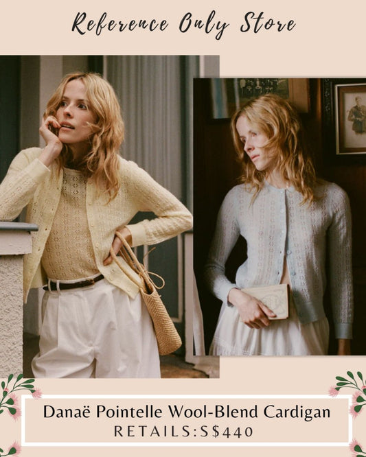 DN Danae Pointelle wool blend cardigan