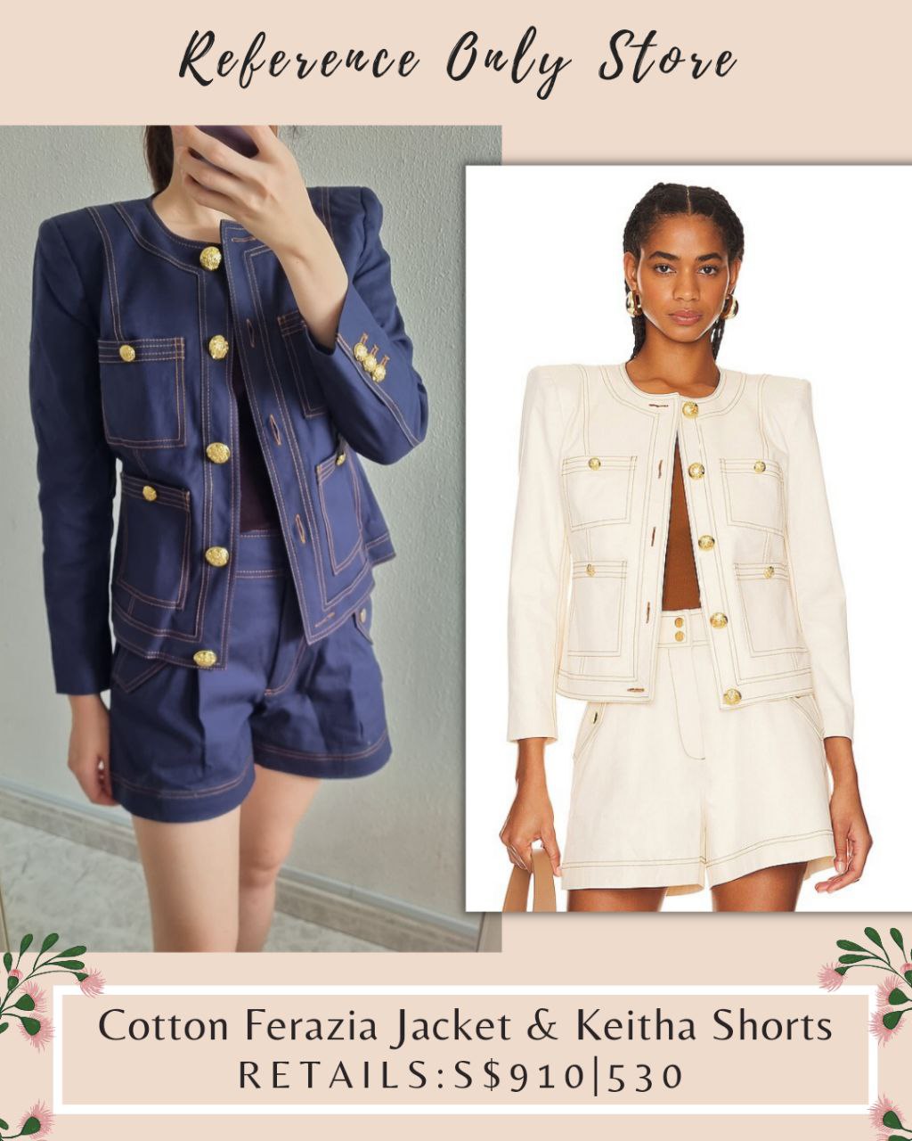 Readystock! VB Cotton Ferazia Jacket