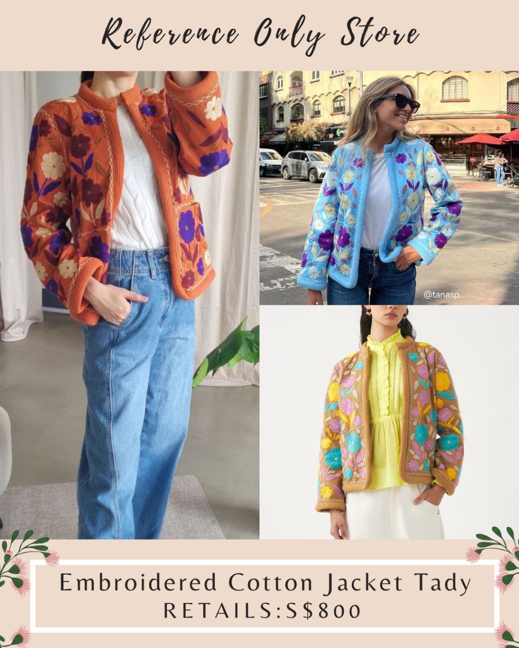 AB Embroidered Cotton Jacket Tady