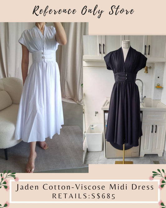 ALX Jaden cotton - viscose midi dress