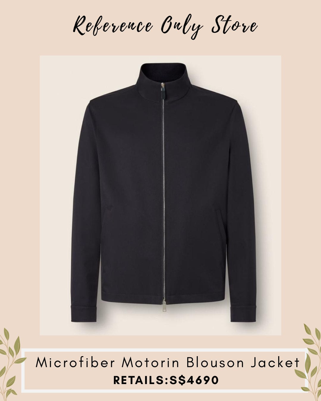 ZN Men’s Microfibre motorin blouson jacket