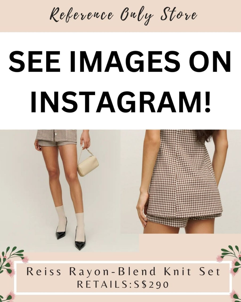 Sale! Ref Reiss rayon blend knit set