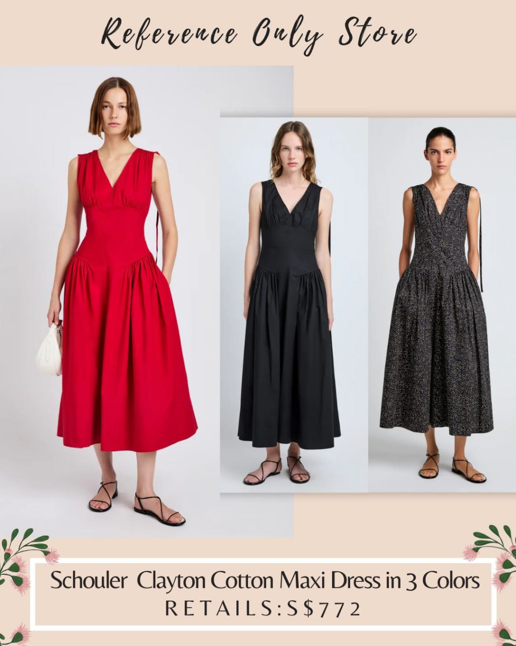 PS Schouler Clayton cotton midi dress