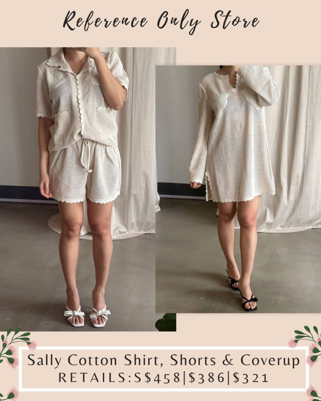 SE Sally crochet top , shorts, dress