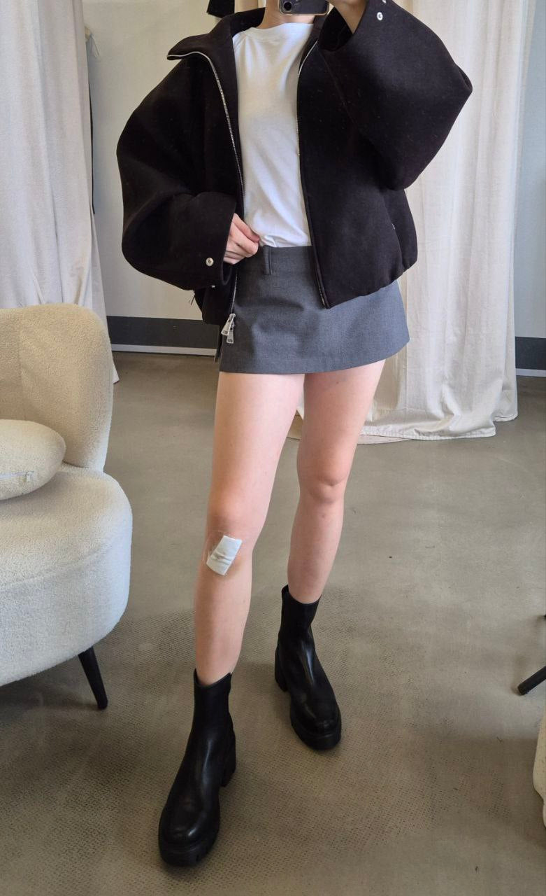 HL Sloane wool blend bomber jacket