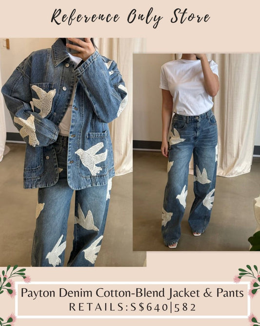SE Payton denim cotton blend jacket and Jeans pants