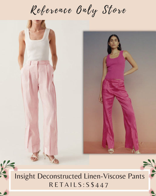 AJ Insight Deconstructed Linen Viscose Pants